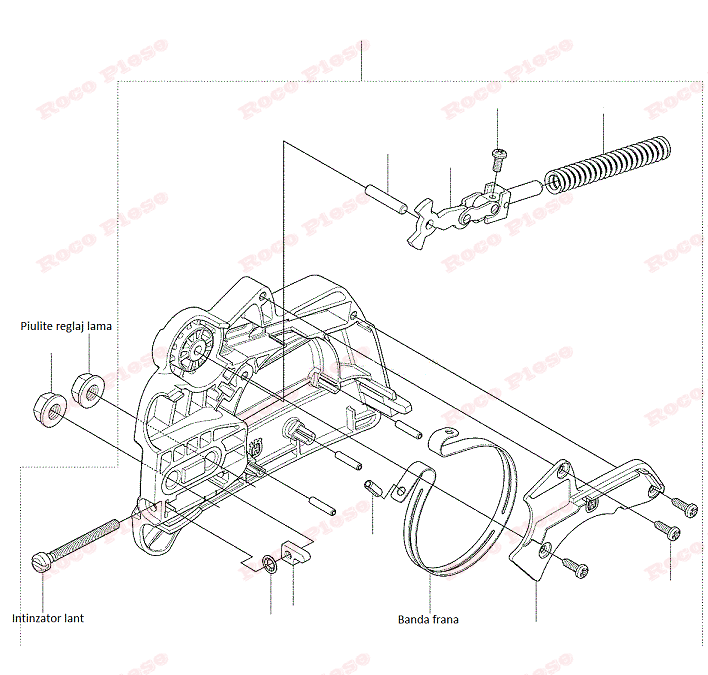 schema reparatie capac ambreiaj husqvarna 235